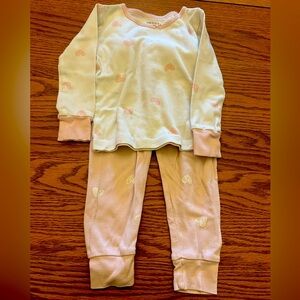 Carter’s Pink and White Heart Print Toddler Pajamas